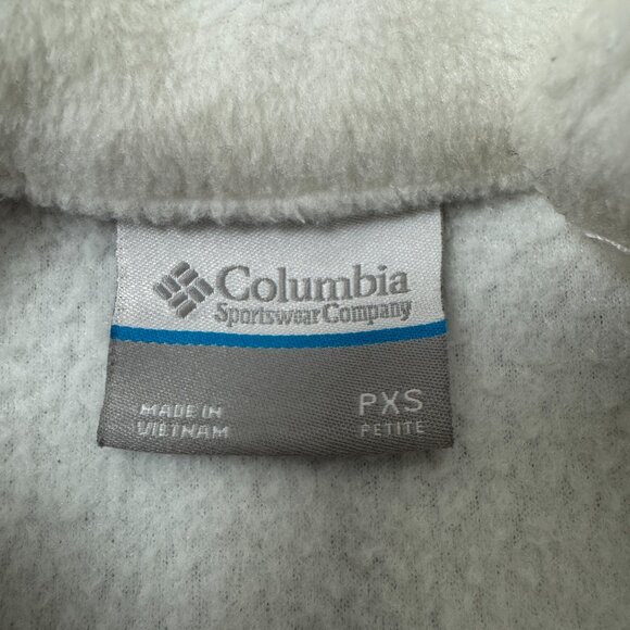 Columbia Women's Benton Springs Fleece Vest XS Petite Sea Salt - Like New! - Picture 6 of 13